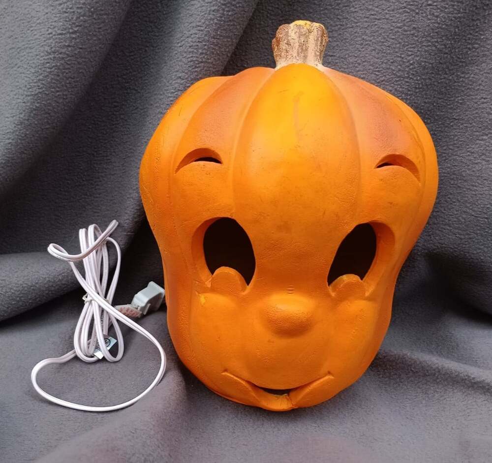 Vintage 1995 Trendmasters Casper Friendly Ghost Foam Pumpkin Jack‑o‑Lantern